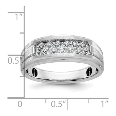 Men's 14K White Gold Diamond Ring Mounting – view 3