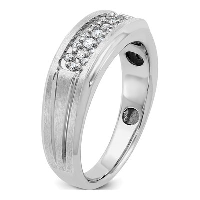Men's 14K White Gold Diamond Ring Mounting – view 8