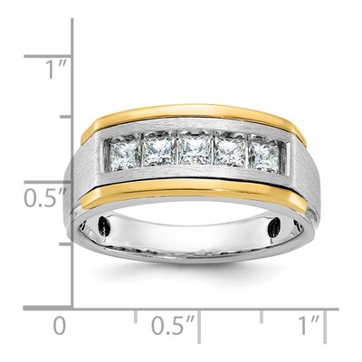 Men's 14K Two-Tone Gold Diamond Ring Mounting – view 3
