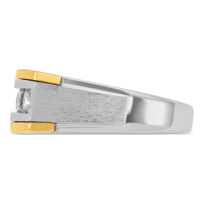 Men's 14K Two-Tone Gold Diamond Ring Mounting – view 5