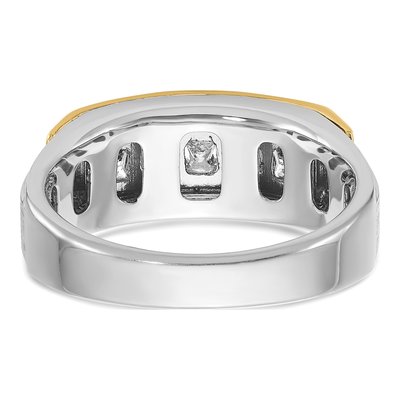 Men's 14K Two-Tone Gold Diamond Ring Mounting – view 7