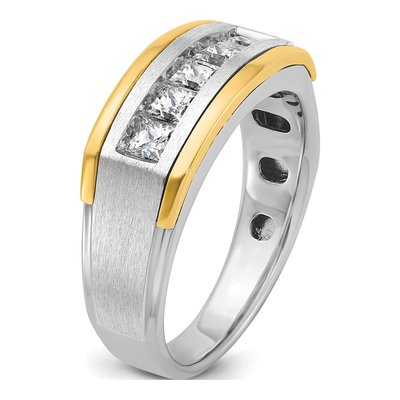 Men's 14K Two-Tone Gold Diamond Ring Mounting – view 8