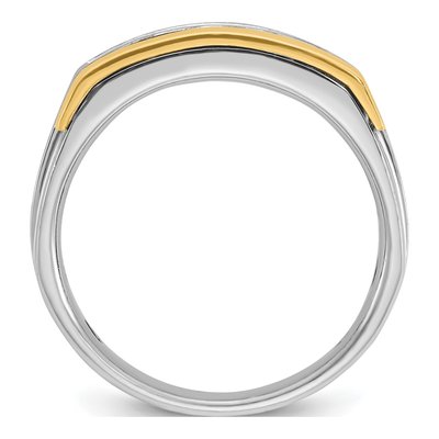 Men's 14K Two-Tone Gold 1 ct tw Lab-Grown Diamond Ring – view 2