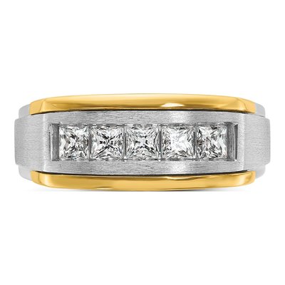 Men's 14K Two-Tone Gold 1 ct tw Lab-Grown Diamond Ring – view 4