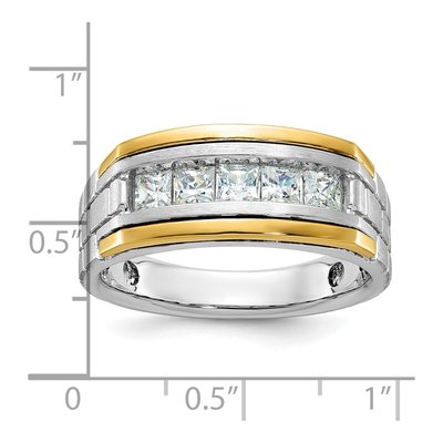 Men's 14K Two-Tone Gold Diamond Ring Mounting – view 3