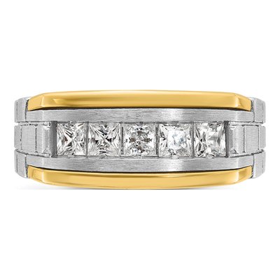 Men's 14K Two-Tone Gold Diamond Ring Mounting – view 6
