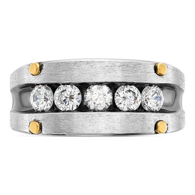 Men's 10K Two-Tone Gold 1 ct tw Diamond Ring – view 4