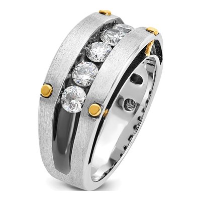 Men's 10K Two-Tone Gold 1 ct tw Diamond Ring – view 6