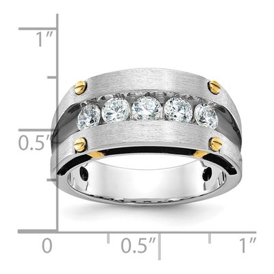 Men's 10K Two-Tone Gold 1 ct tw Diamond Ring – view 7