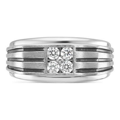 Men's 14K White Gold 1/3 ct tw Lab-Grown Diamond Ring – view 4