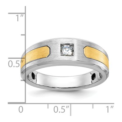 Men's 14K Two-Tone Gold Diamond Ring Mounting – view 3