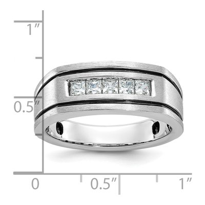 IBGoodman 14K White Gold Men's 1/2ct Diamond Ring – view 3