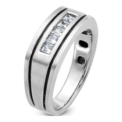 IBGoodman 14K White Gold Men's 1/2ct Diamond Ring – view 8