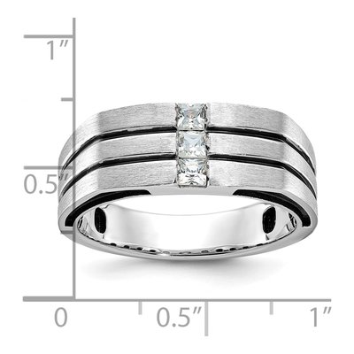 Men's 14K White Gold Diamond Ring Mounting – view 3