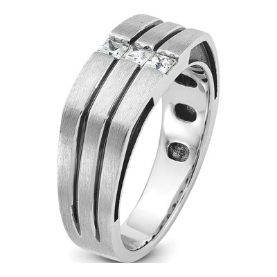 Men's 14K White Gold Diamond Ring Mounting – view 8