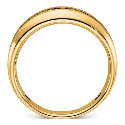 Men's 10K Yellow Gold Holds Square Round Ring Mounting – view 2
