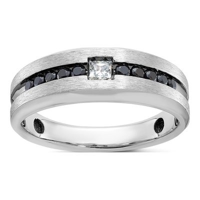Men's 14K White Gold Diamond Ring Mounting
