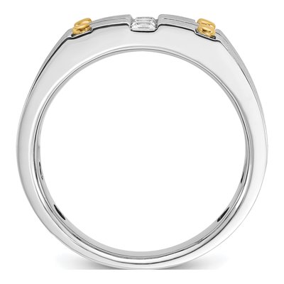 Men's 14K Two-Tone Gold Diamond Ring Mounting – view 2