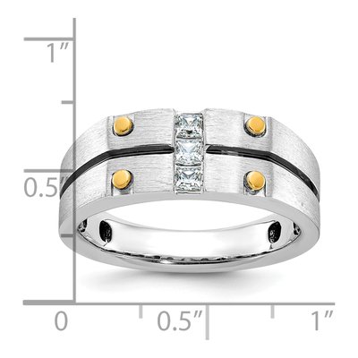 Men's 14K Two-Tone Gold Diamond Ring Mounting – view 3