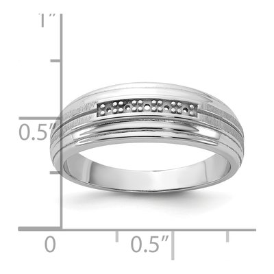 Men's 14K White Gold 5-Stone Ring Mounting – view 3