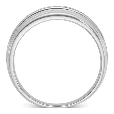 Men's 14K White Gold 1/20 ct tw Diamond 5-Stone Ring – view 2