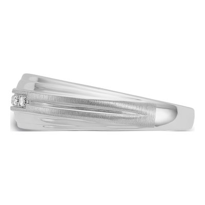 Men's 14K White Gold 1/20 ct tw Diamond 5-Stone Ring – view 5