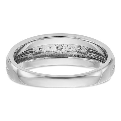 Men's 14K White Gold 1/20 ct tw Diamond 5-Stone Ring – view 7