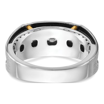 Men's 10K Two-Tone Gold 1/2 ct tw Diamond Ring – view 5