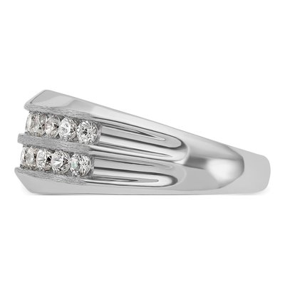 Men's 14K White Gold Diamond Ring Mounting – view 3