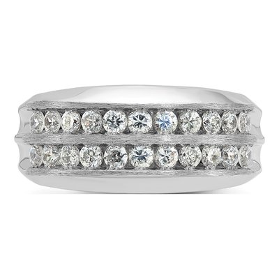Men's 14K White Gold Diamond Ring Mounting – view 4