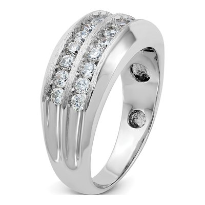 Men's 14K White Gold Diamond Ring Mounting – view 6