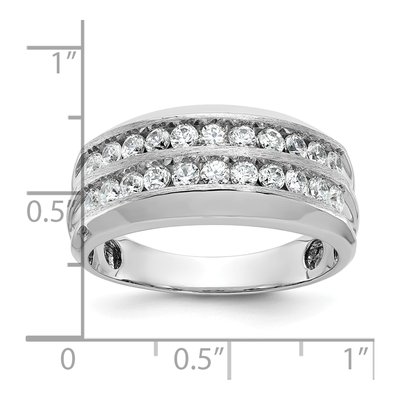 Men's 14K White Gold Diamond Ring Mounting – view 8
