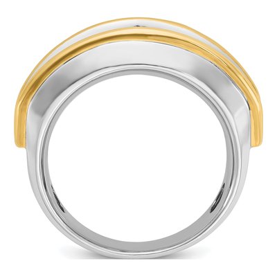Men's 10K Two-Tone Gold 2 ct tw Diamond 7-Stone Ring – view 2