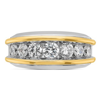 Men's 14K Two-Tone Gold 2 ct tw Lab-Grown Diamond Ring – view 4