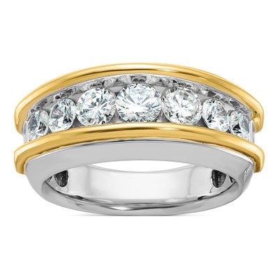 Men's 14K Two-Tone Gold 2 ct tw Lab-Grown Diamond Ring