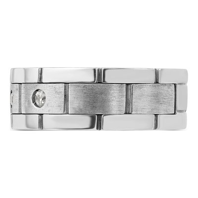 Men's 14K White Gold Diamond Ring Mounting – view 6