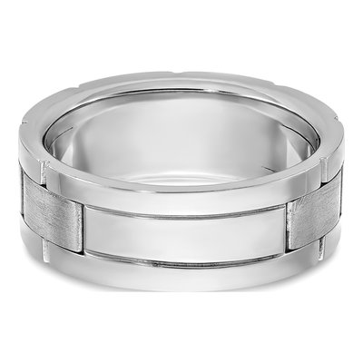 Men's 14K White Gold Diamond Ring Mounting – view 7