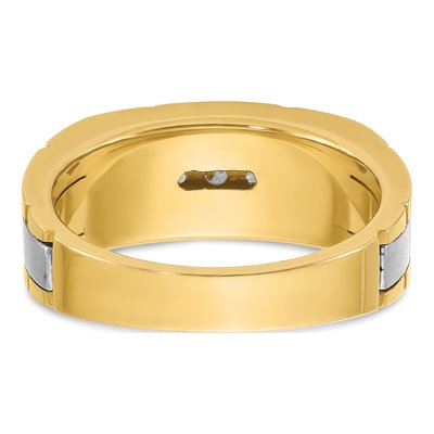 Men's 14K Two-Tone Gold 5-Stone Ring Mounting – view 7