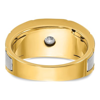 Men's 10K Two-Tone Gold Diamond Ring Mounting – view 7