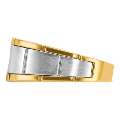 Men's 14K Two-Tone Gold Diamond Ring Mounting – view 5