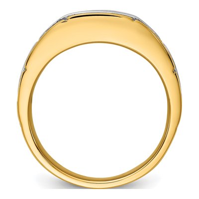 Men's 10K Two-Tone Gold Diamond Ring Mounting – view 2
