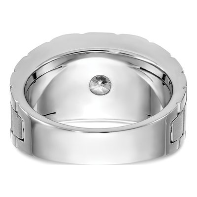 Men's 14K White Gold Ring Mounting | IBGoodman – view 5