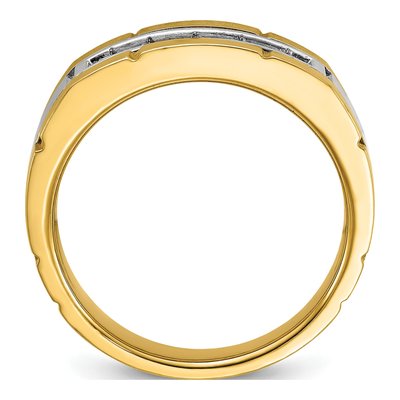Men's 14K Two-Tone Gold Diamond Ring Mounting – view 2