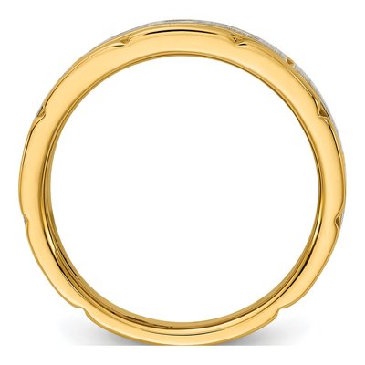 Men's 14K Two-Tone Gold Diamond Ring Mounting – view 2