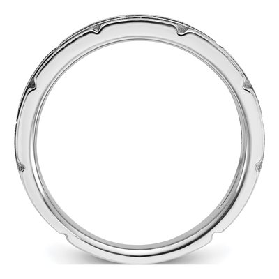Men's 14K White Gold Solitaire Ring Mounting – view 2