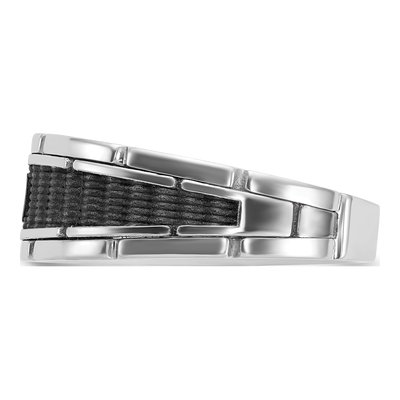 Men's 14K White Gold Solitaire Ring Mounting – view 5