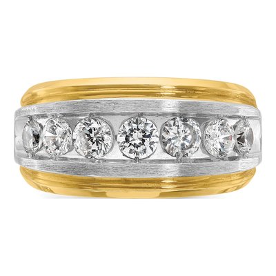 Men's 14K Yellow Gold Diamond Ring Mounting – view 6