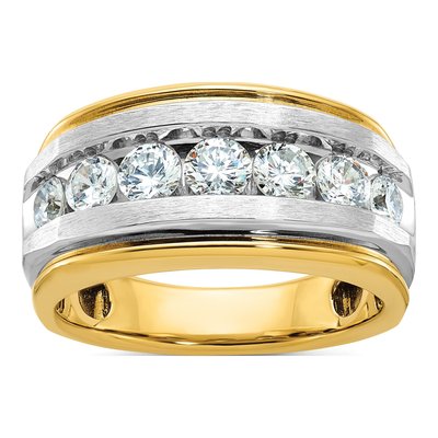 Men's 14K Yellow Gold Diamond Ring Mounting
