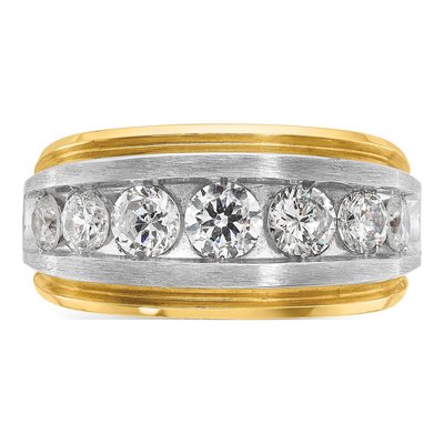 Men's 14K Yellow Gold Diamond Ring Mounting – view 6