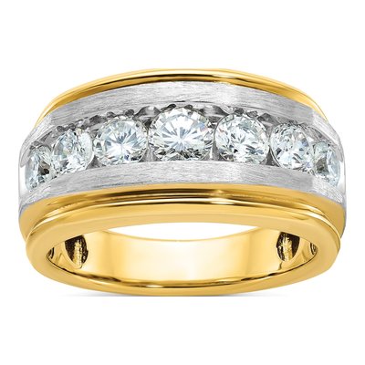 Men's 14K Yellow Gold Diamond Ring Mounting